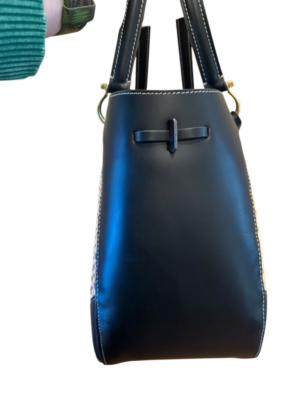 Dooney & Bourke - Alto Vienna Camilla - Caned Wicker, Smooth Leather - Picture 3 of 16